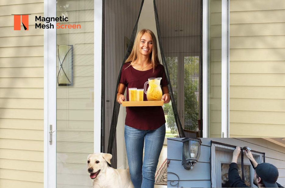 Keep pests out with a quick-fit magnetic insect screen for doors and windows Keep pests out with a quick-fit magnetic insect screen for doors and windows