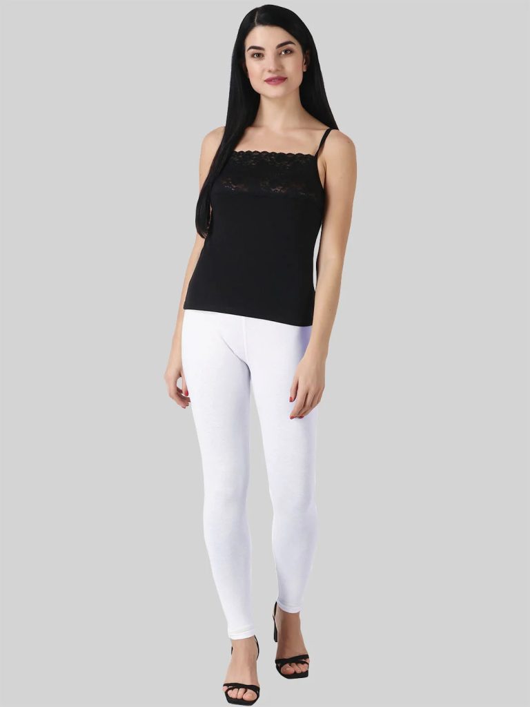 Everyday Comfort: Breathable Cotton Ankle-Length Leggings for Women