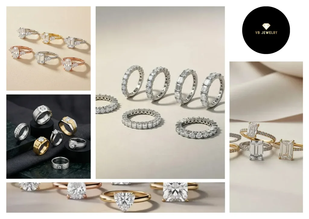 Elegant Black Moissanite Wedding Band – Unique and Ethically Sourced Designs