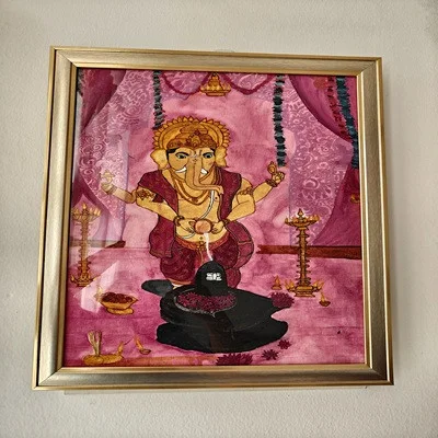Exquisite Handmade Painting of Lord Krishna Capturing Divine Grace and Spirituality Exquisite Handmade Painting of Lord Krishna Capturing Divine Grace and Spirituality