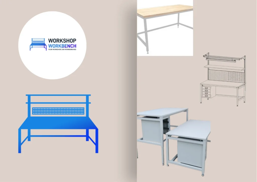Professional Workbench with Vice for Durable and Secure Workshop Clamping