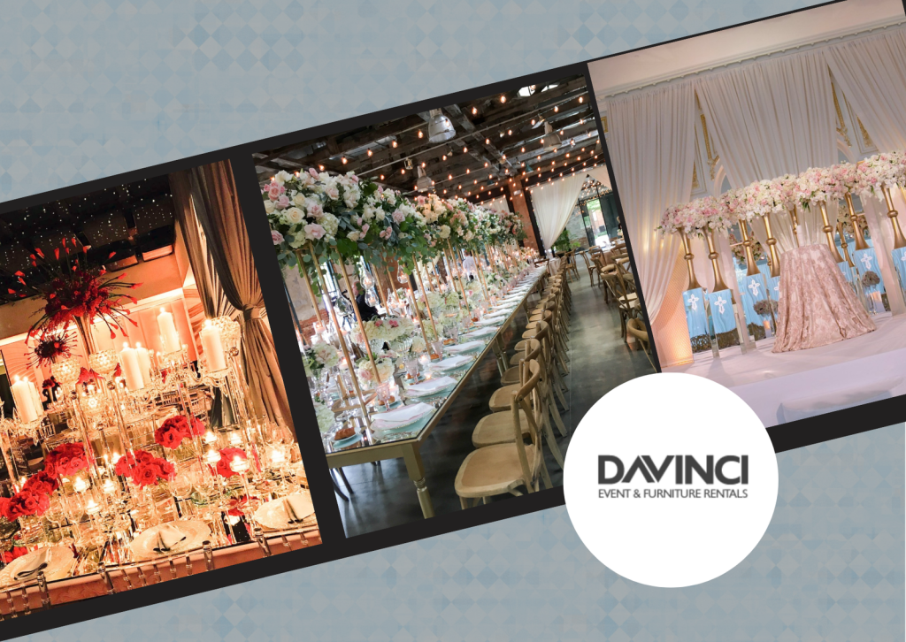 Event Furniture Rental Washington DC Checklist for Elegant Da Vinci’s Florist Setups